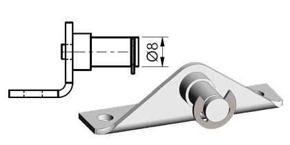 Technical drawing - Endfitting - Brackets mandrel