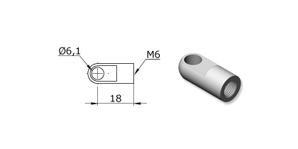 Technical drawing - Endfitting - Eye