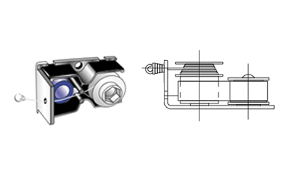 Technical drawing - Constant force - Wire drum Technical drawing - Constant force - Wire drum